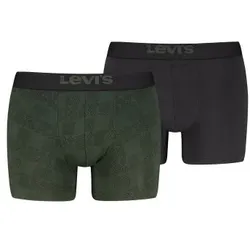 Levis 2P Denim Inspired Boxer Grün Baumwolle Medium Herren