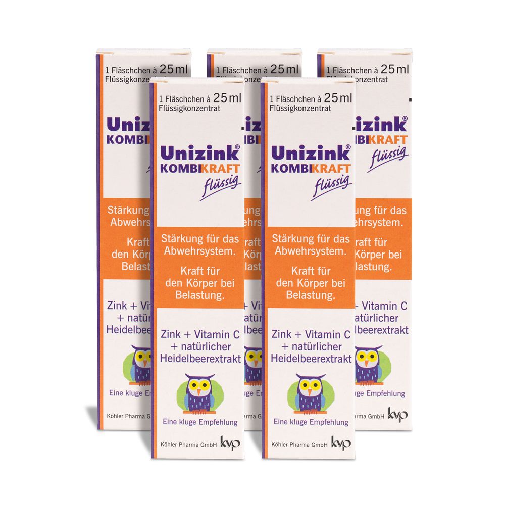 Unizink Kombikraft 5x25 ml Flaschen