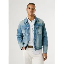 Pepe Jeans für Herren. PM403168 Regular Jacket Horsham blau (L), Lässig, Baumwolle, Denim