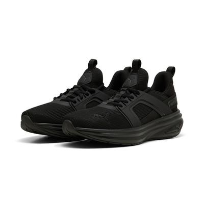Sneaker PUMA "SOFTRIDE ENZO 6", Herren, Gr. 42, schwarz (puma schwarz, flat schwarz gray), Textil, Schuhe Sneaker