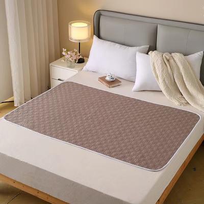 Rare Purchases Extralarge Urine Mattress, Breathable Waterproof Washable Cotton Bed Cushion, Diaper Nursing, Simple And Practical coffee