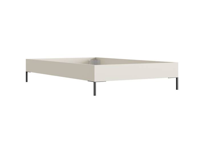 Bett Setup Holzwerkstoff Creme 120 x 200 cm - Möbel Konfigurator: Traummöbel individuell zusammenstellen - Bett