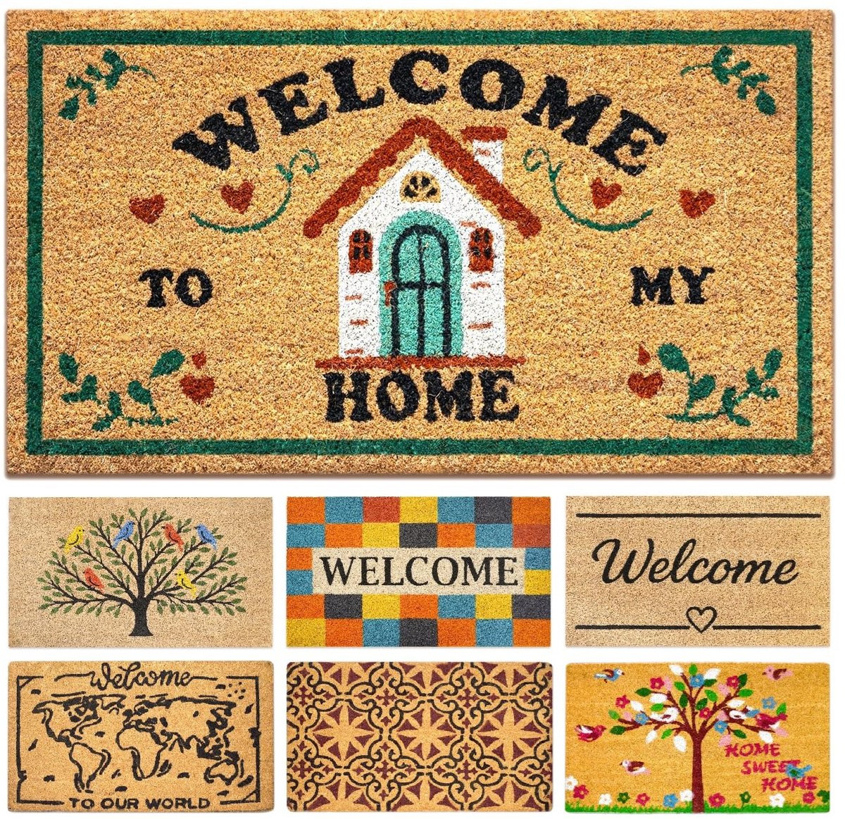 SnelShoppen Deurmat Kokos Welcome to My Home - Binnen en Buiten - 40 x 70 cm