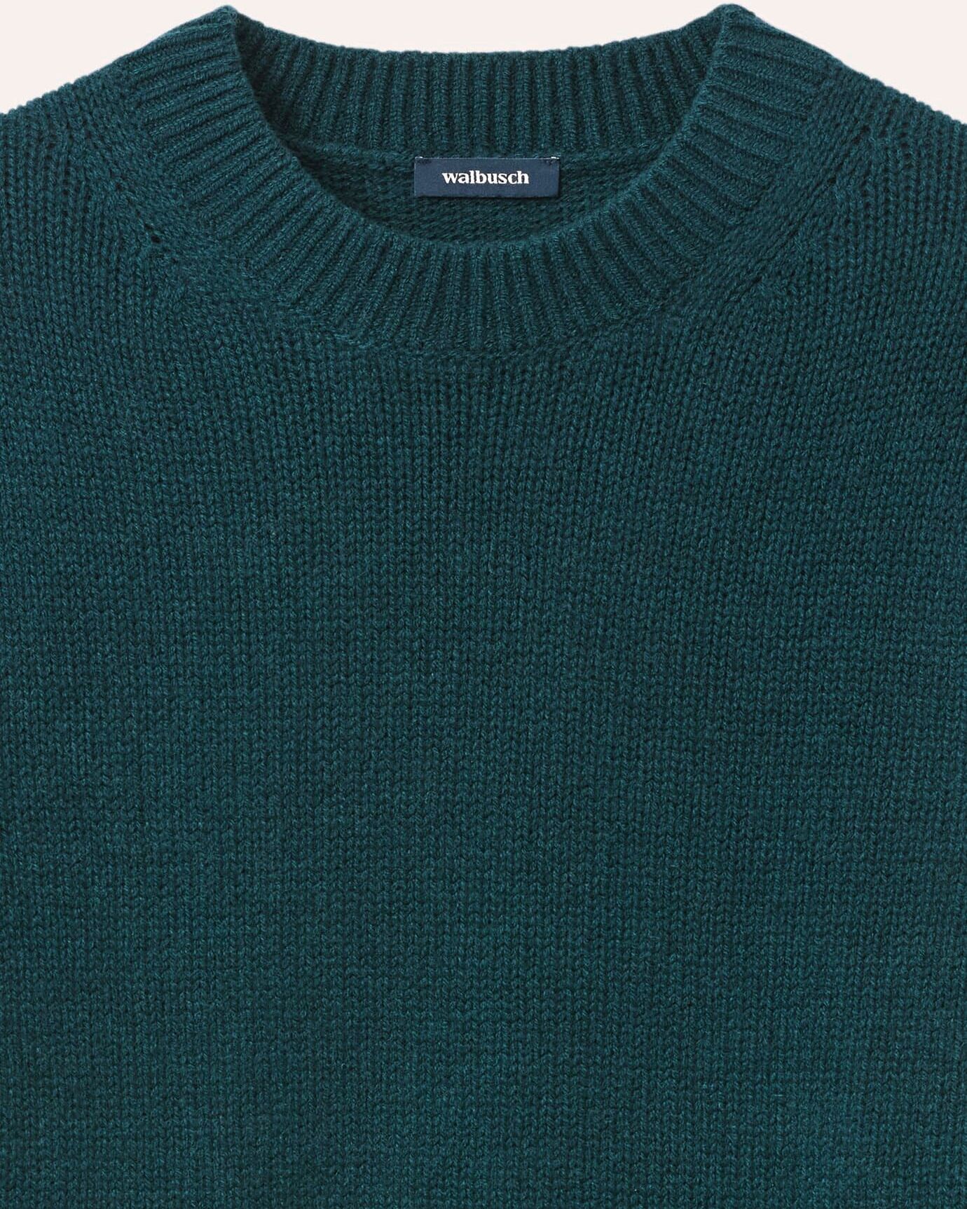 Walbusch Premium Pullover mit Cashmere, noch offen: Größenlauf, Farbe Blau, 56, Merinowolle mit Cashmere Handstrickoptik Herren