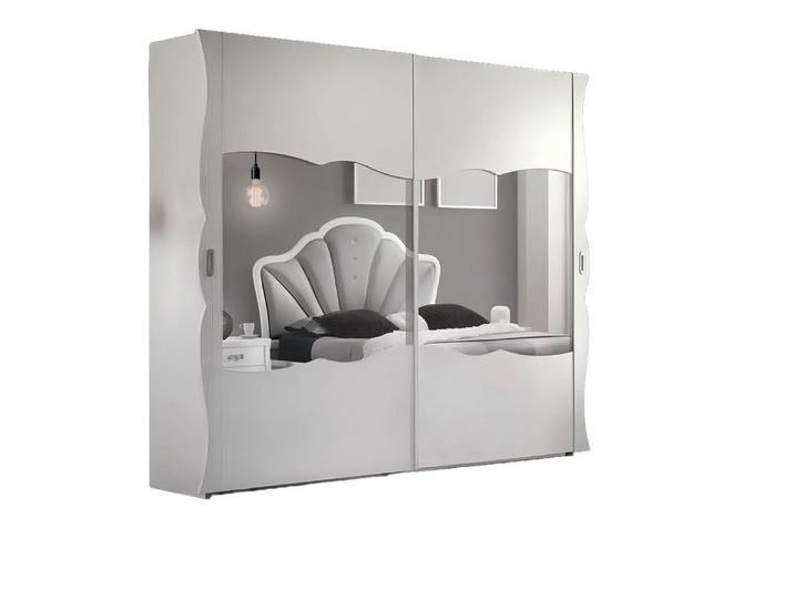 Xlmoebel Kleiderschrank Italienischer Stil Kleiderschrank aus hochwertigem Echtholz (1-St., Kleiderschrank) Hergestellt in Europa