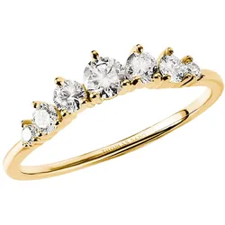 Thomas Sabo TR2551-M01-14 Damen-Ring Goldfarben mit Zirkonia, 52/16,6