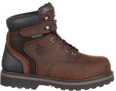 "Georgia Boot Brookville 6"" Soft Toe - Mens 9 Brown Boot W"