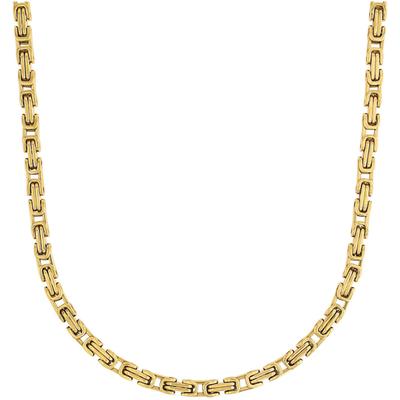 Königskette AMOR "2037333" Gr. 50, gold (gelbgoldfarben), Halsketten, Damen, 50, Edelstahl, B: 3,9mm, Königskette, B:3,9mm