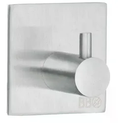 Smedbo Design Haken in Edelstahl gebürstet, Selbstklebend B1105