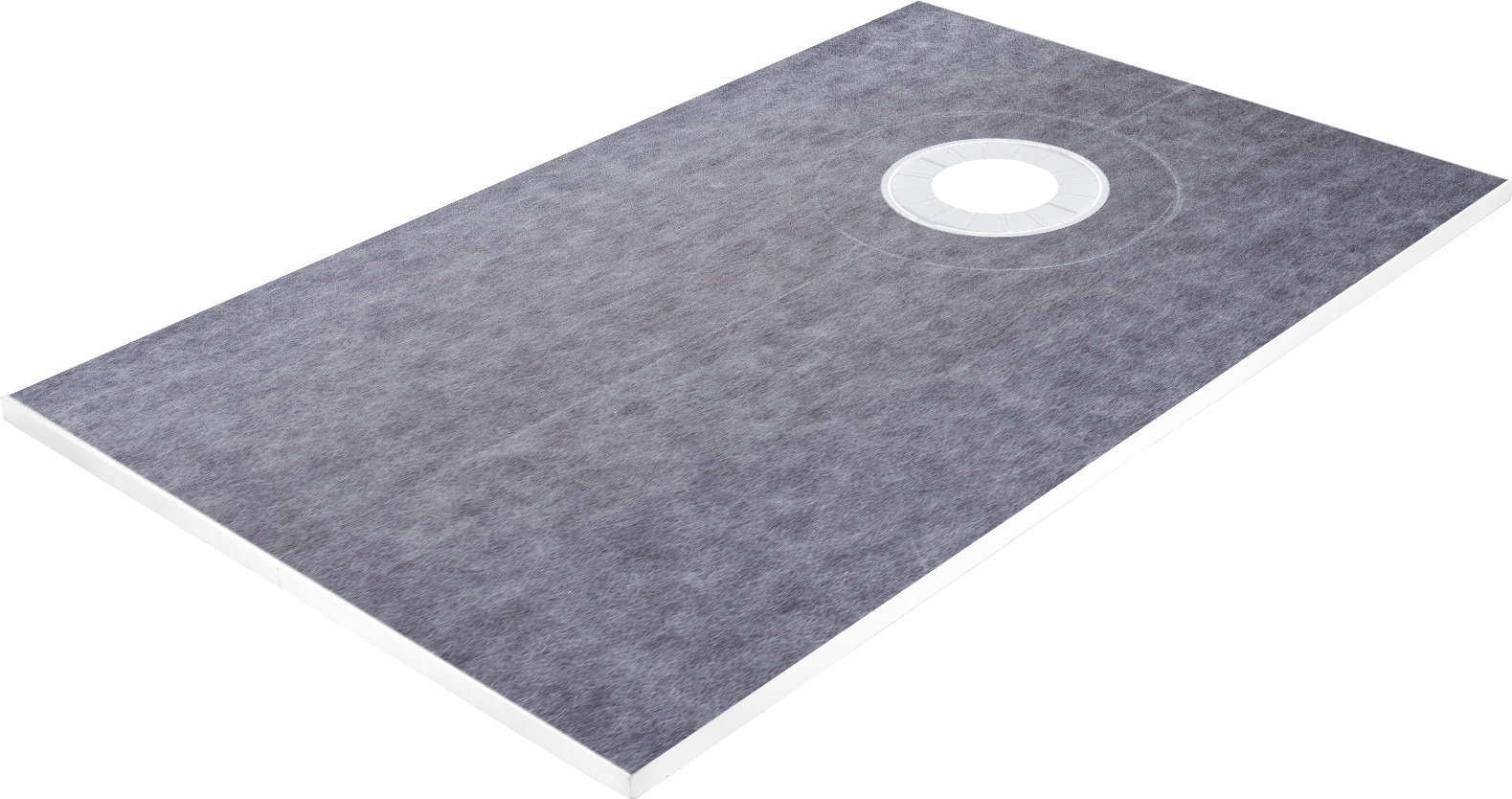 SucceBuy-Duschschwellen-Set, 96,5 x 152,4 cm, wasserdichte Duschwanne mit 10,2 cm PVC-Abfluss, Edelstahlrost, Schwellen und Kelle, ideal fš¹r DIY-Badezimmerinstallationen