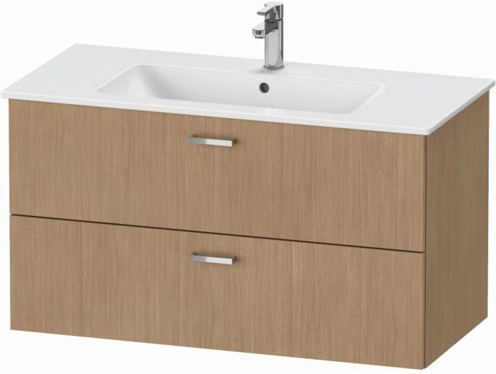 Duravit XBase Waschtisch-Unterschrank XB612205252 100x55,2x47,5cm, europäische Eiche, 2 Schubkästen