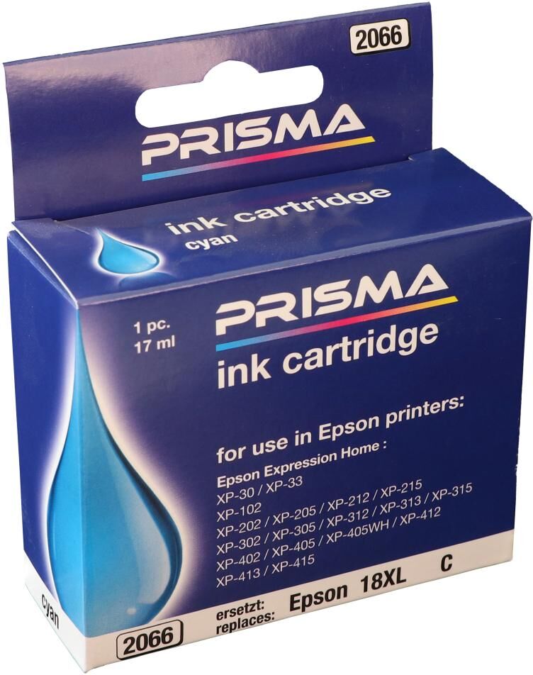 PRISMA 2066 Druckerpatrone für Epson Tintenstrahldrucker, cyan, 17 ml
