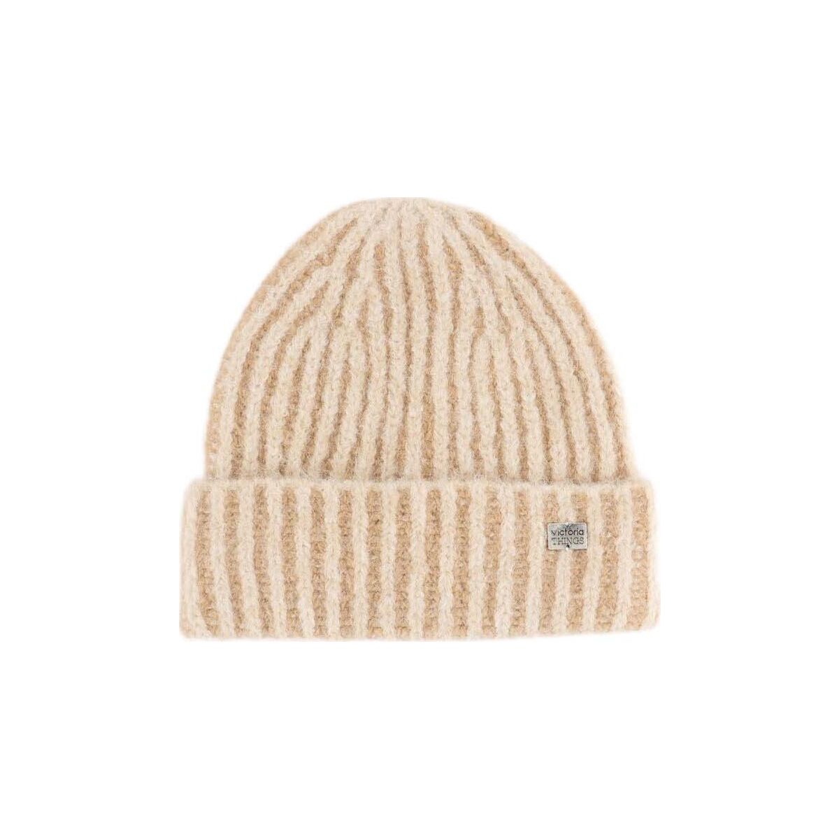 Victoria Gorro Punto Bicolor Women beige (80) D58 9126020-80-D58