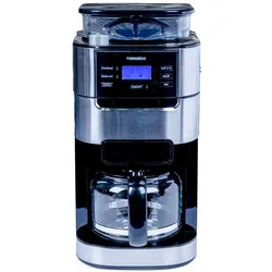 Tornado Kaffeevollautomat TCM-1025A-GS, Filterkaffeemaschine, Schwarz
