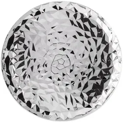 Alessi, Tablett, Tablett aus Edelstahl Silberfarben