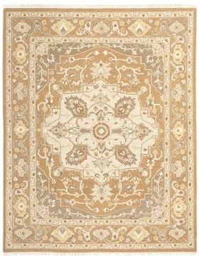 KALATY Rust/Brown/Ivory Soumak Flatweave Area Rug