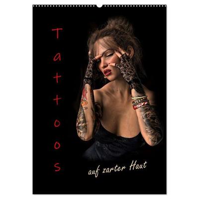 Portraits von tätowierten Frauen (Wandkalender 2027 DIN A2 hoch), CALVENDO Monatskalender