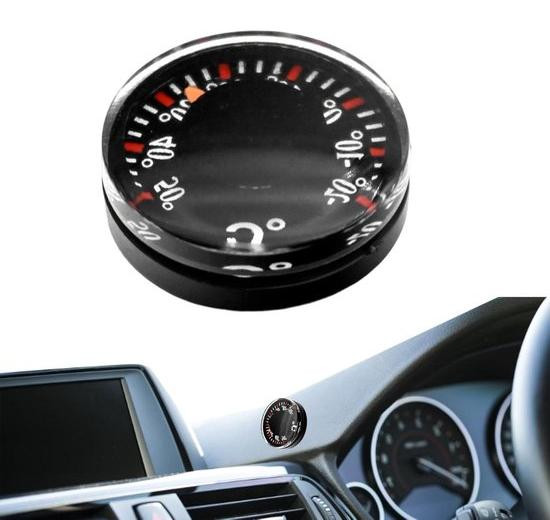 WAN Binnenthermometer en Hygrometer - Mechanische Thermograaf voor Omgevingsbewaking - Zwart - 2,2 cm