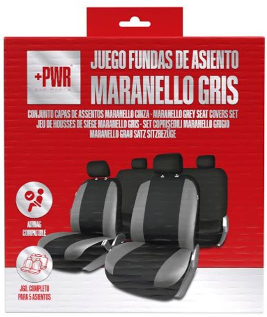 Plus Power Conjunto de capas para bancos Maranello Cinzento +PWR