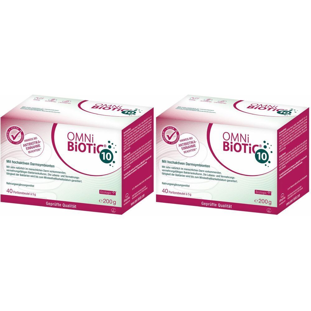 OMNi BiOTiC 10 Doppelpack 2x40x5 g Pulver