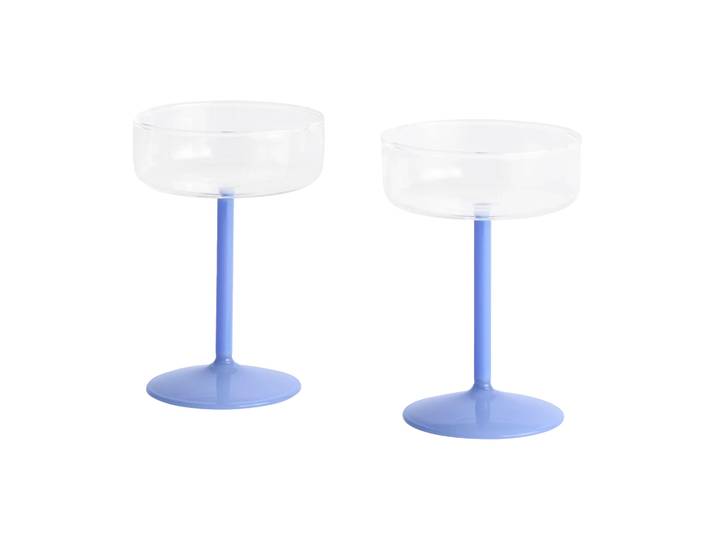 HAY Verre coupe Tint 20 cl lot de 2 Clear-jade light blue