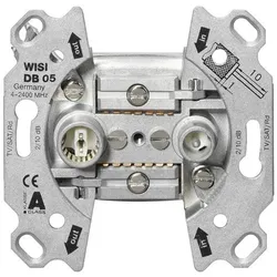 WISI DB05 Universal Antennendose, 2-Loch Durchgangsdose 10 dB 19962 DB 05  - 10 Stück