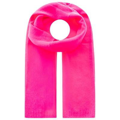 Modeschal ZWILLINGSHERZ, Damen, rosa (neonpink), Strick, Obermaterial: 100% Kaschmir, unifarben, Modetücher, Strick, unifarben, weich, wärmend, Kaschmir