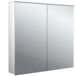 emco flat 2 design LED-Lichtspiegelschrank mit integrierter Beleuchtungsegel, 2 Türen, 800x711x113mm, 979706403