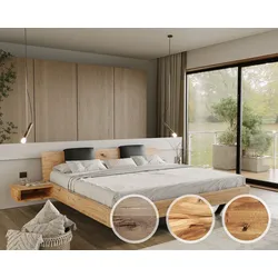 BlackWood »Dolce Vita IV« Wildeiche Massivholz Familienbett Wildeiche natur / 240x200 cm