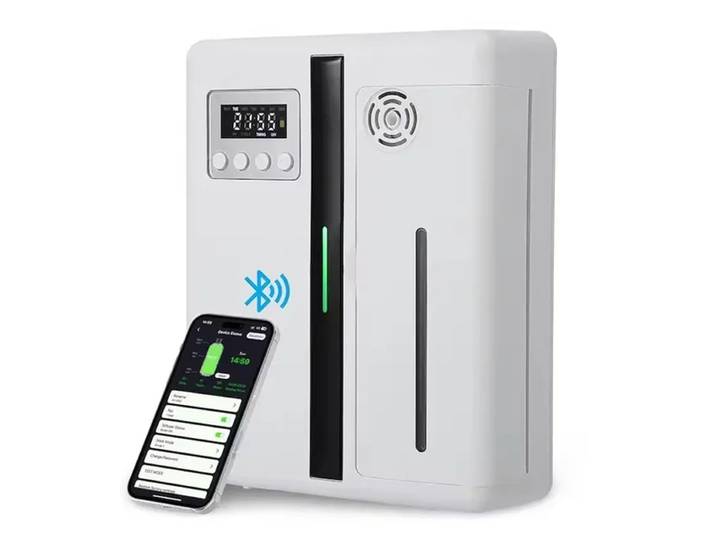 Diffuseur de parfum de pièce, désodorisant mural pour hôtel, diffuseur d'arôme Bluetooth pour huile essentielle, odeur électrique pour la maison