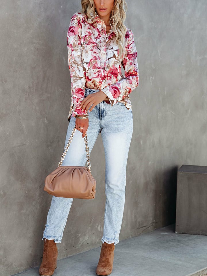 Milan Kiss Bluse in Bunt - S