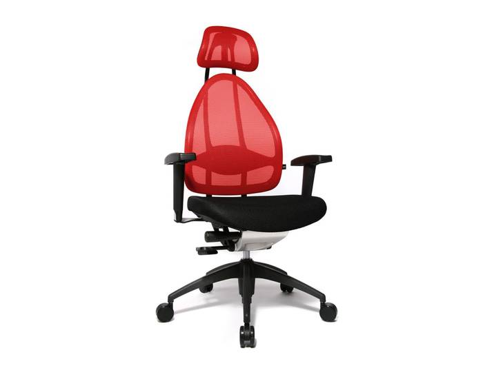 Bürostuhl Topstar Open Art 2010 mit 2D Armlehnen, Rot/Schwarz, Neu, Ergonomischer Stuhl - ideal für flexibles Arbeiten