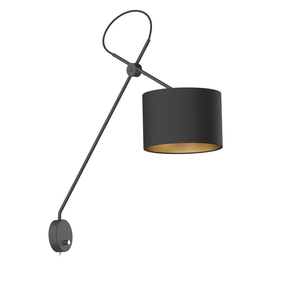 Lyora Design muurlamp Viper zwart met goud