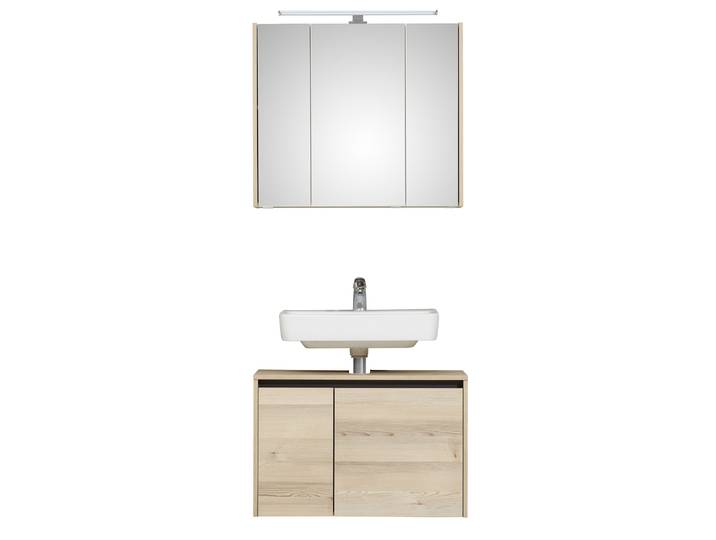 Badmöbel-Set SAPHIR Quickset 393 , beige (polar piniefarben), Kastenmöbel-Sets, Badmöbel-Set