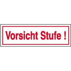 SafetyMarking 21.5372 Hinweisschild Vorsicht Stufe Folie selbstklebend (B x H) 250 mm x 70 mm 1 St.