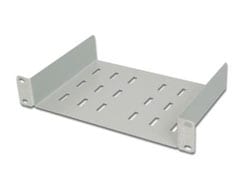 Fachboden für 10" Netzwerkschrank 1HE grau