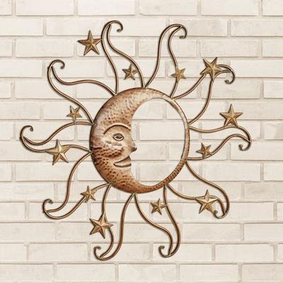 Touch of Class Sun and Moon Wall Art Tarnished Gold , Tarnished Gold