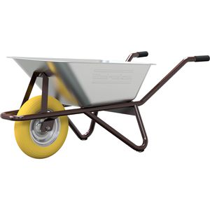 Schake Schubkarre Geselle Typ 25, 52300TMP, Tragkraft 200 kg, mit pannensicherer Bereifung, verzinkte Stahlmulde, 90 Liter