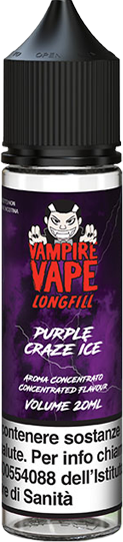 Vampire Vape Purple Craze Ice Liquido Shot 20ml Frutta Esotica Mentolo Ghiaccio