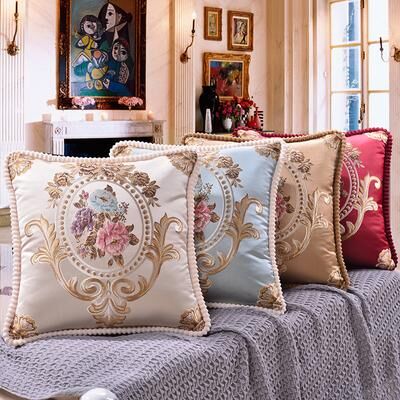 Perfect Picks Market Vintage European Decorative Cushion Cover For Sofa, Car & Living Room Pillow Decor beige