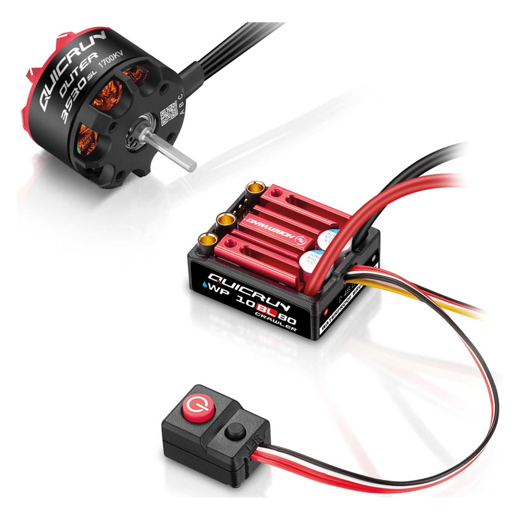 Hobbywing Combo WP10BL80-G2 QuicRun Outer 3530SL-1700kV (HW38030215)