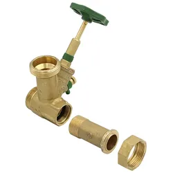 Abzweig T-Ventil DN25 auf 1 x 1 1/2` steigende Spindel