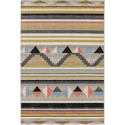 benuta Nest In- & Outdoor-Teppich Artis Multicolor 240x340 cm - Teppich für Balkon, Terrasse & Garten