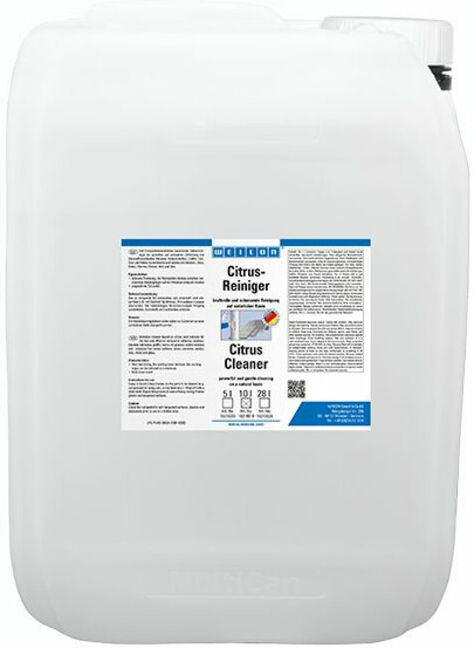 WEICON Citrusreiniger, Universalreiniger auf Citrusschalen-Extrakt, 10 L, transparent (15210010)