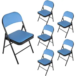 HTI-Living, Stühle, Klappstühle 6er Set Wedigo Blau