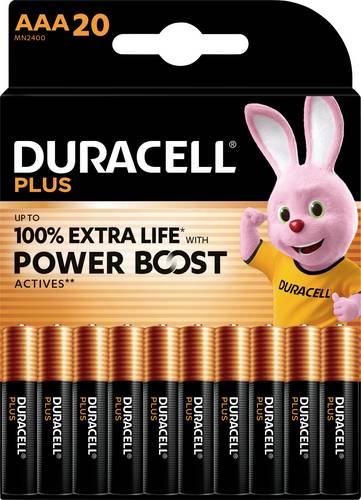 Duracell Plus Power Boost Micro (AAA)-Batterie Alkali-Mangan 1.5V 20St.