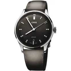 Oris Artelier Date 38mm Automatik Lederband Schwarz Herrenuhr 01 733 7810 4054-07 6 20 18FC