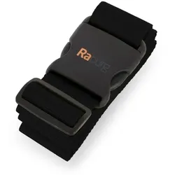 Raburg Koffergurt individuell verstellbar, 190cm × 5cm, Gepäckband ideal für Reisen, sorgt für Sicherheit & festen Halt beim Transport, Schwarz