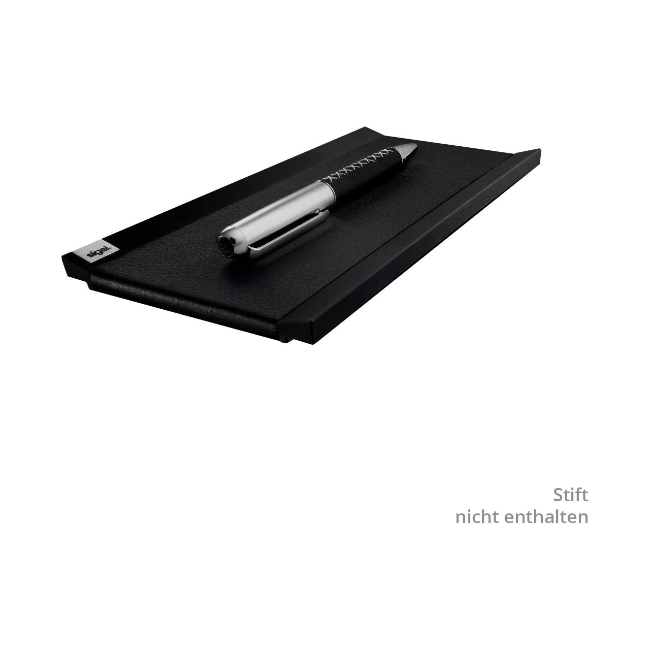 SIGEL Stiftablage cintano:S saphirschwarz Lederimitat 20,0 x 10,0 x 1,0 cm
