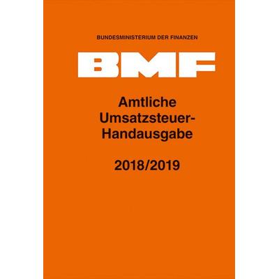 Amtliche Umsatzsteuer-Handausgabe 2018/2019, Gebundene Ausgabe von , Erich Schmidt Verlag, 978-3-503-18253-4